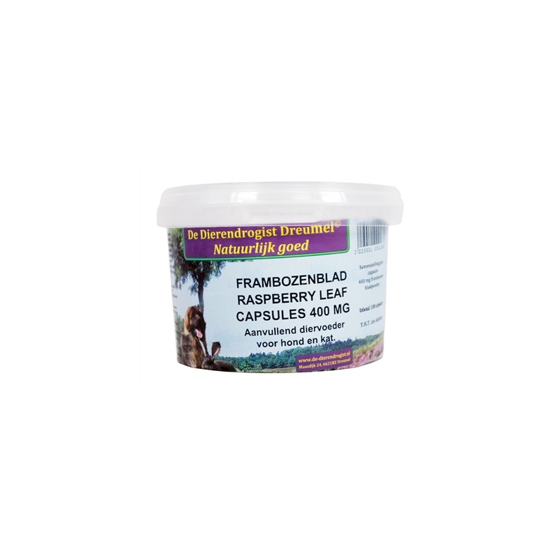 Dierendrogist Frambozenblad Capsules