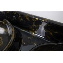 Savic Butler Voerbak En Drinkbak Met Plateau Marble Zwart / Goud