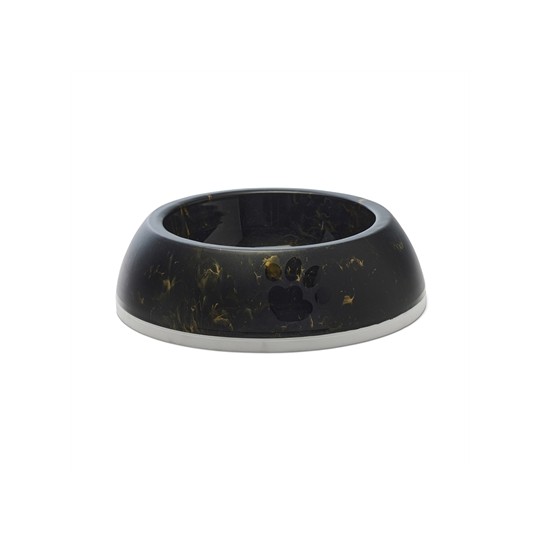 Savic Voerbak Delice 3 Marble Zwart / Goud