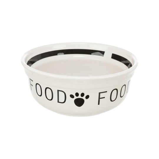 Trixie Voerbak Hond Food Keramiek Wit / Zwart