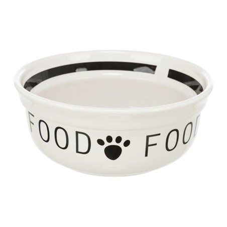Trixie Voerbak Hond Food Keramiek Wit / Zwart
