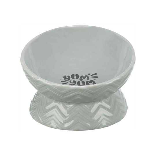 Trixie Verhoogde Voerbak / Waterbak Keramiek Grijs