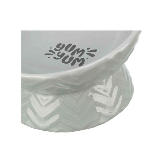 Trixie Verhoogde Voerbak / Waterbak Keramiek Grijs