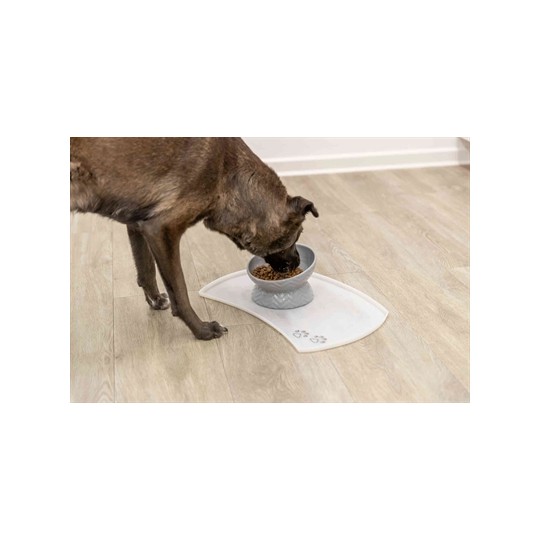 Trixie Verhoogde Voerbak / Waterbak Keramiek Grijs