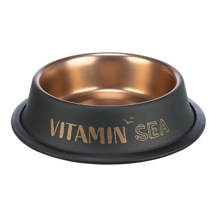 Trixie Be Nordic Voer / Waterbak Rvs / Rubber Zwart / Brons