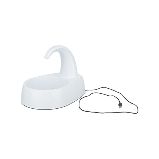 Trixie Drinkfontein Curved Stream Kunststof Wit