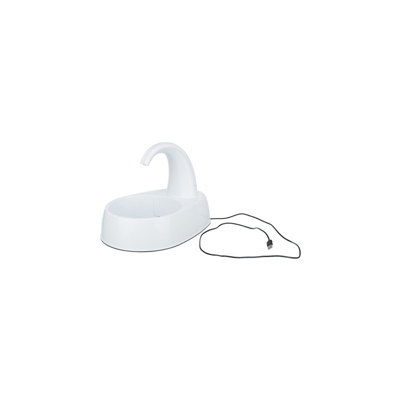 Trixie Drinkfontein Curved Stream Kunststof Wit