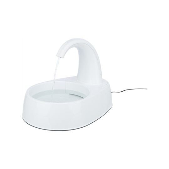 Trixie Drinkfontein Curved Stream Kunststof Wit