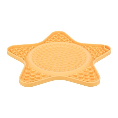 Trixie Lick'n'snack Mat Ster Siliconen Geel