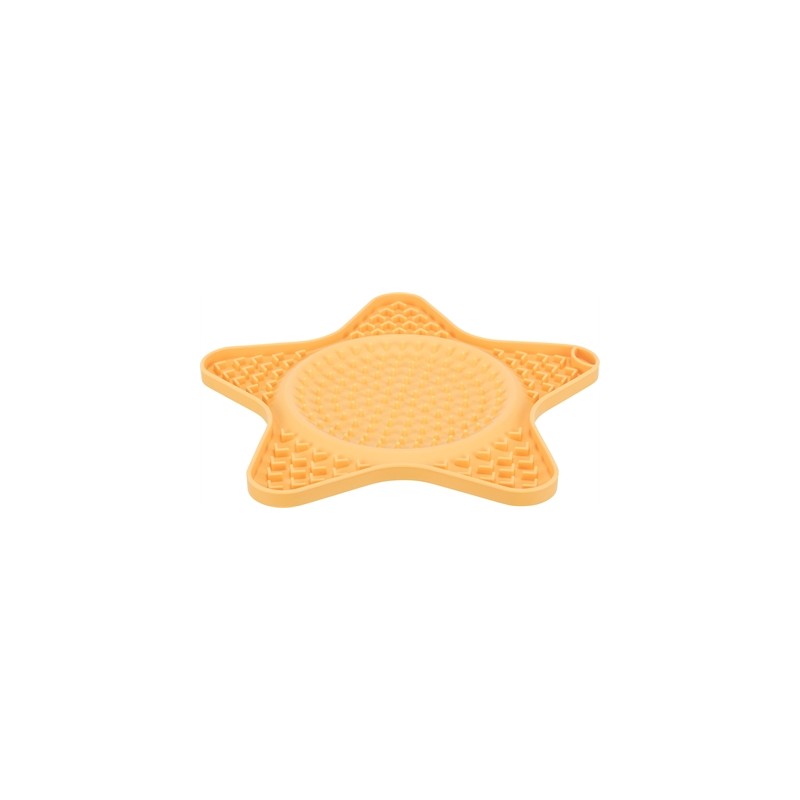 Trixie Lick'n'snack Mat Ster Siliconen Geel