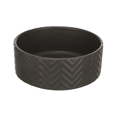 Trixie Voerbak / Drinkbak Wave Keramiek Grijs