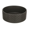 Trixie Voerbak / Drinkbak Wave Keramiek Grijs
