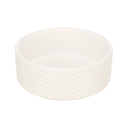 Trixie Voerbak / Drinkbak Wave Keramiek Wit