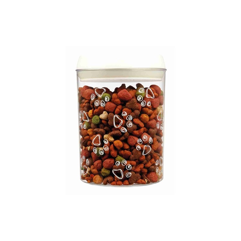 Trixie Voorraadpot Kunststof Transparant / Wit