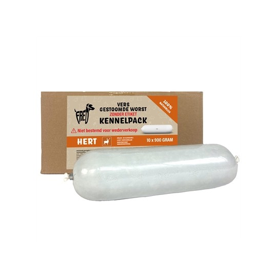 Freds Gestoomd Vers Vlees Worst Kennelpack Hert Graan En Glutenvrij