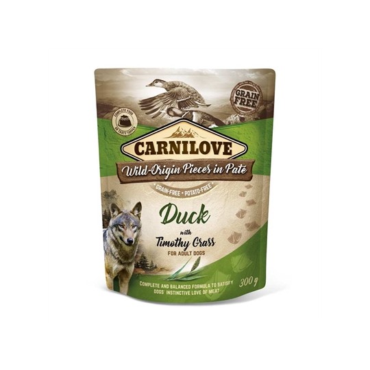 Carnilove Dog Pouch Eend / Timothy Gras
