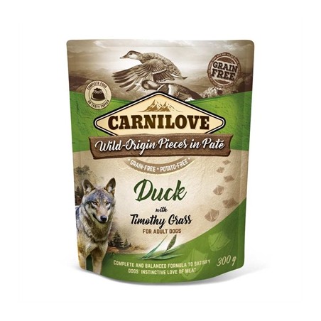 Carnilove Dog Pouch Eend / Timothy Gras