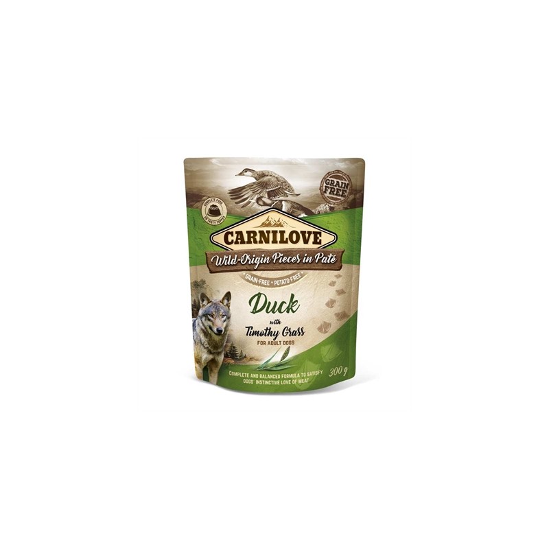Carnilove Dog Pouch Eend / Timothy Gras