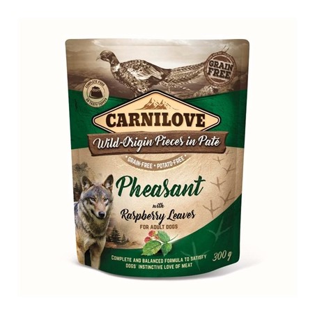 Carnilove Dog Pouch Fazant / Frambozenblad