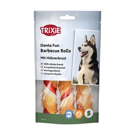 Trixie Denta Fun Barbecue Chicken Chewing Rolls