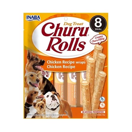 Inaba Dog Churu Rolls Chicken Recipe Wraps