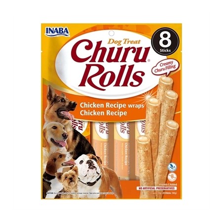 Inaba Dog Churu Rolls Chicken Recipe Wraps