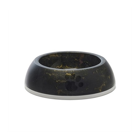 Savic Voerbak Delice 2 Marble Zwart / Goud