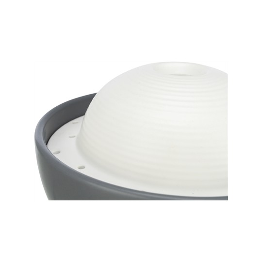 Trixie Vital Dome Drinkfontein Keramiek Grijs / Wit