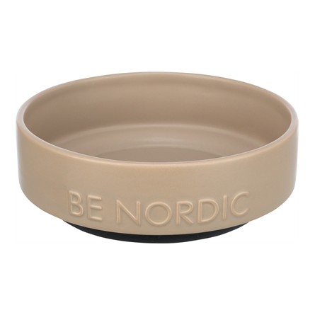 Trixie Be Nordic Voerbak Hond Keramiek / Rubber Taupe