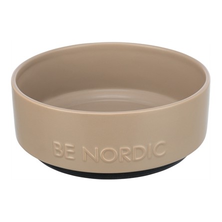 Trixie Be Nordic Voerbak Hond Keramiek/ Rubber Taupe