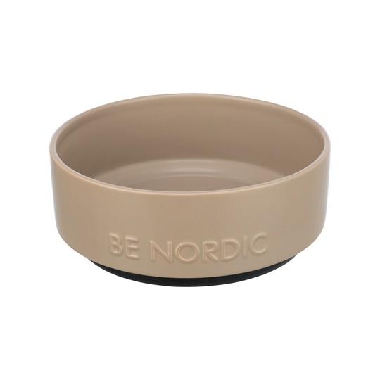 Trixie Be Nordic Voerbak Hond Keramiek/ Rubber Taupe