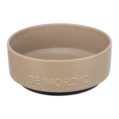 Trixie Be Nordic Voerbak Hond Keramiek/ Rubber Taupe