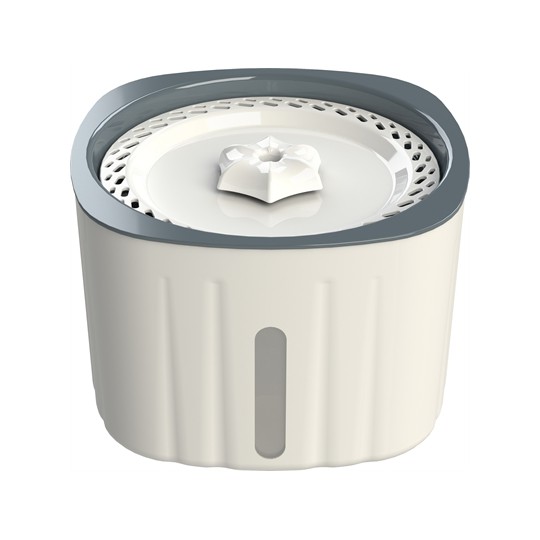 Trixie Drinkfontein Flower Kunststof Wit / Grijs