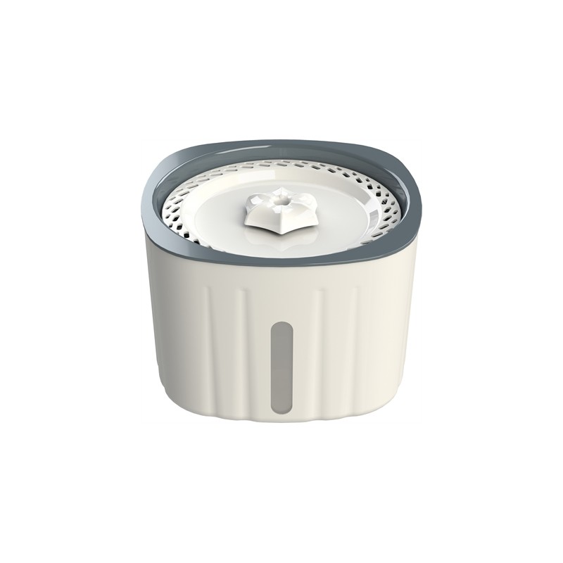 Trixie Drinkfontein Flower Kunststof Wit / Grijs