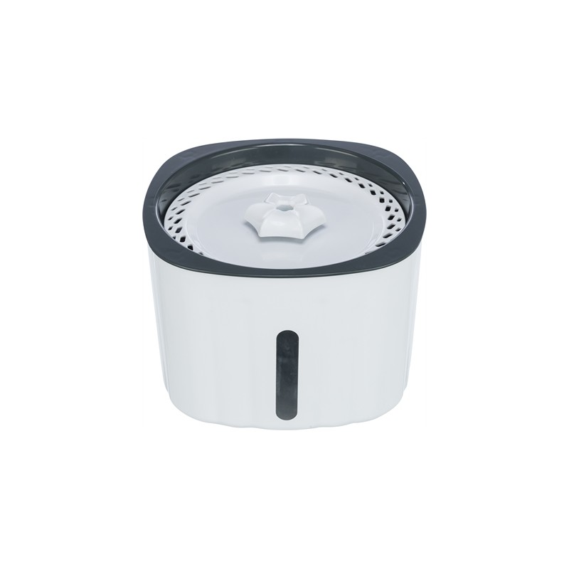 Trixie Drinkfontein Flower Kunststof Wit / Grijs