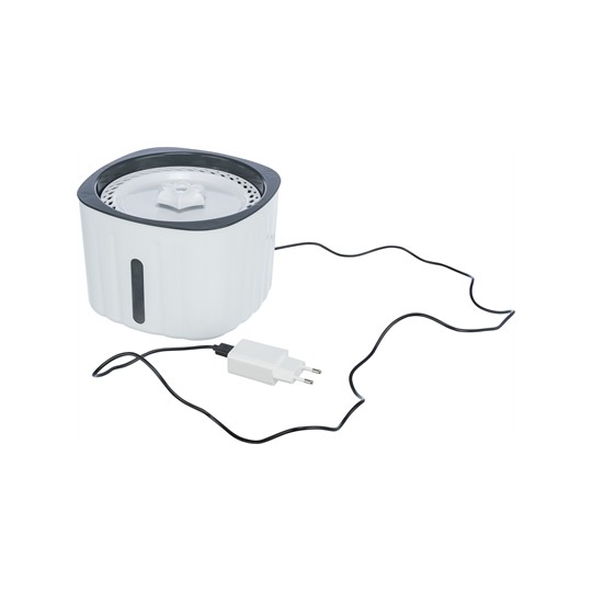 Trixie Drinkfontein Flower Kunststof Wit / Grijs