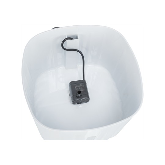 Trixie Drinkfontein Flower Kunststof Wit / Grijs