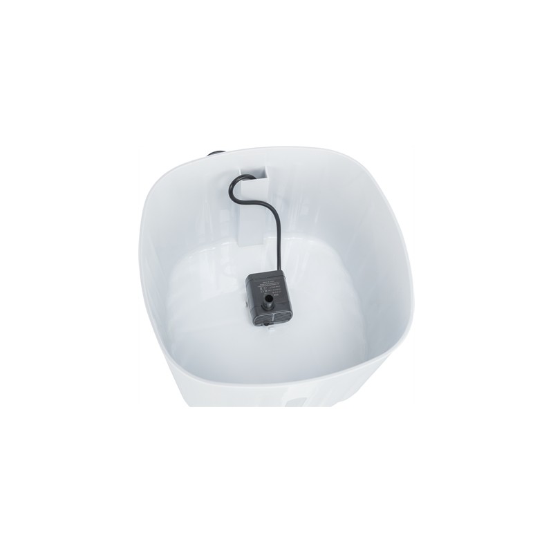 Trixie Drinkfontein Flower Kunststof Wit / Grijs