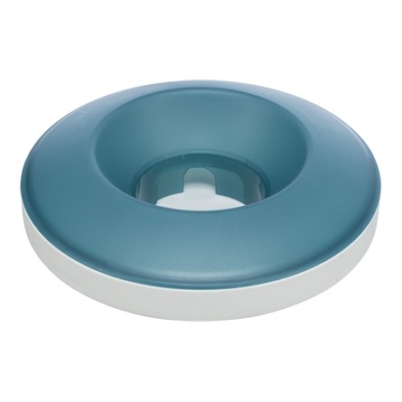 Trixie Slowfeeding Rocking Bowl Kunststof / Tpr Grijs / Blauw