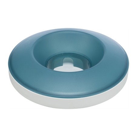 Trixie Slowfeeding Rocking Bowl Kunststof / Tpr Grijs / Blauw