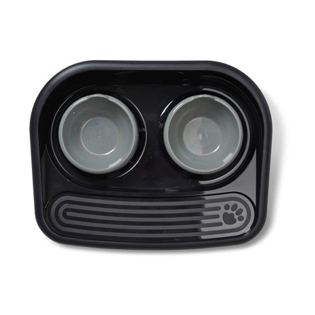 Savic Butler Voerstation Happy Planet Zwart