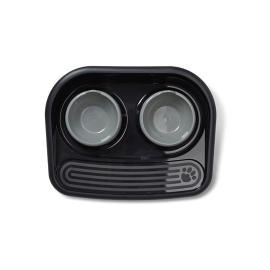 Savic Butler Voerstation Happy Planet Zwart