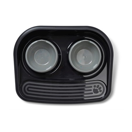 Savic Butler Voerstation Happy Planet Zwart