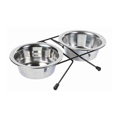 Trixie Voer / Waterbak-Set Rvs / Metaal