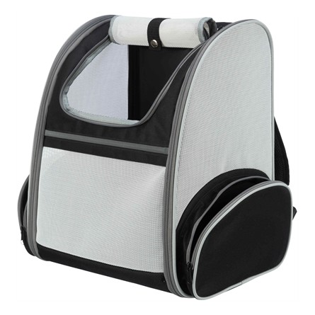 Trixie Hondentas Rugtas Chloe Lichtgrijs / Zwart