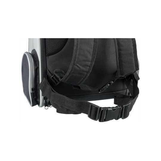 Trixie Hondentas Rugtas Chloe Lichtgrijs / Zwart