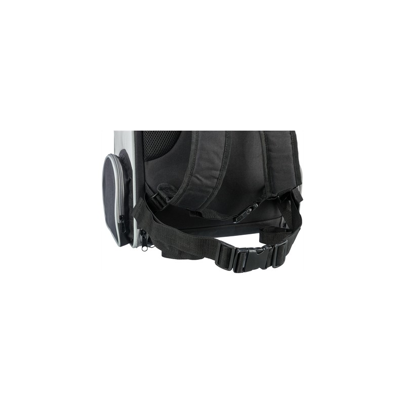 Trixie Hondentas Rugtas Chloe Lichtgrijs / Zwart