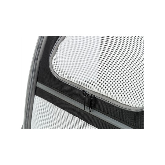 Trixie Hondentas Rugtas Chloe Lichtgrijs / Zwart