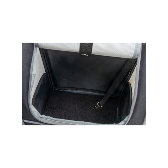 Trixie Hondentas Rugtas Chloe Lichtgrijs / Zwart