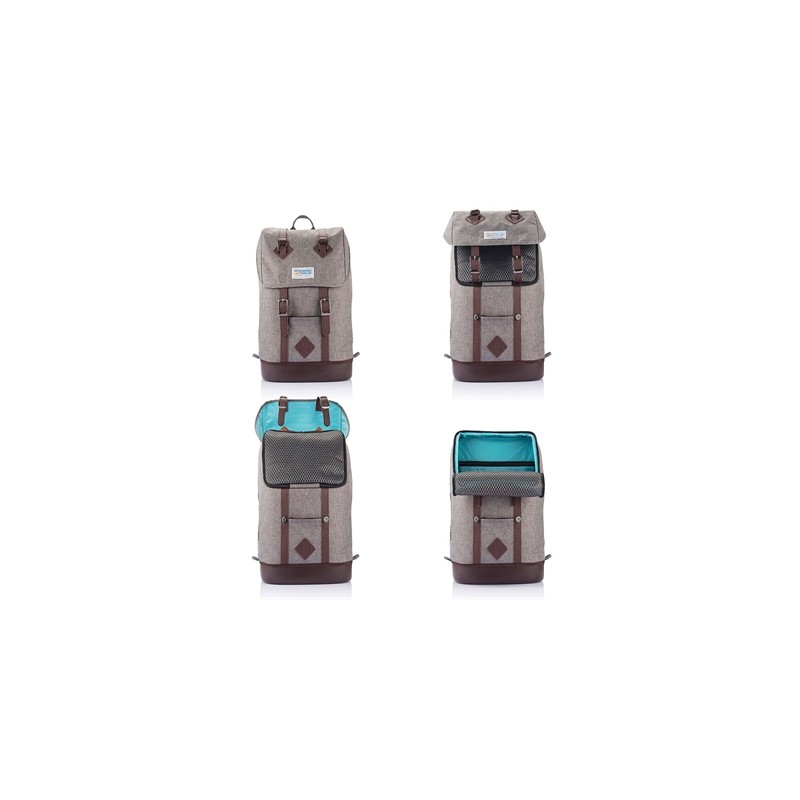 Kurgo Rugzak Grijs/Bruin